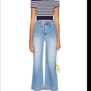 Rolla’s Sailor Wide Leg in Mid Vintage Blue